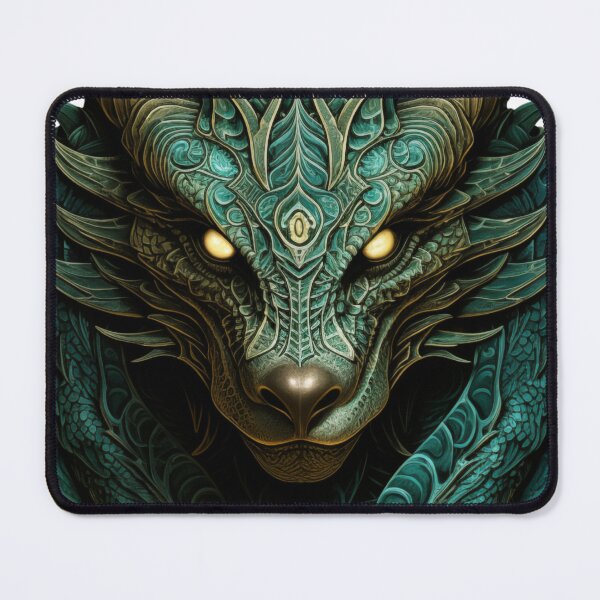 Item preview, Horned Green Wolf Fantasy Beast | White | Mighty, Powerful, Creature designed and sold by FantasySoul.