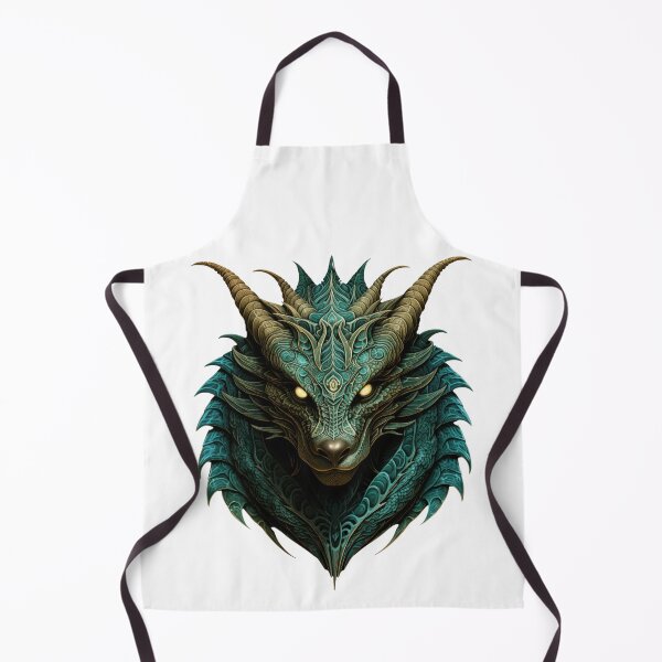 Item preview, Horned Green Wolf Fantasy Beast | White | Mighty, Powerful, Creature designed and sold by FantasySoul.
