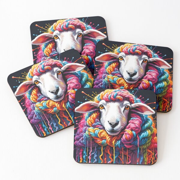 Item preview, Painted sheep designed and sold by Bouncingbumble.