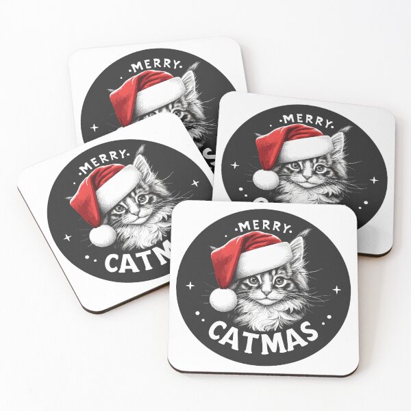 Item preview, Merry Catmas Maine Coon Christmas designed and sold by TomFrontierArt.