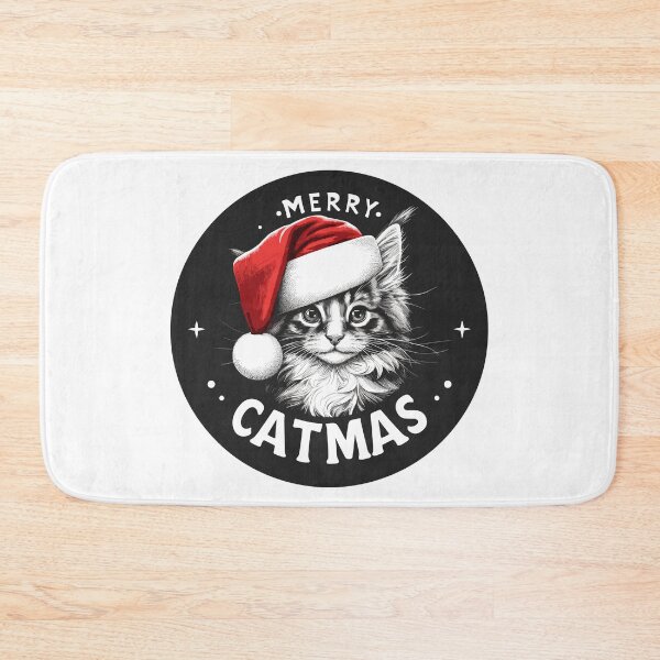 Item preview, Merry Catmas Maine Coon Christmas designed and sold by TomFrontierArt.