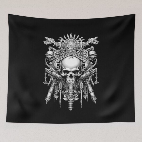 Item preview, Steampunk Weaponry display with Skull designed and sold by effervescence.