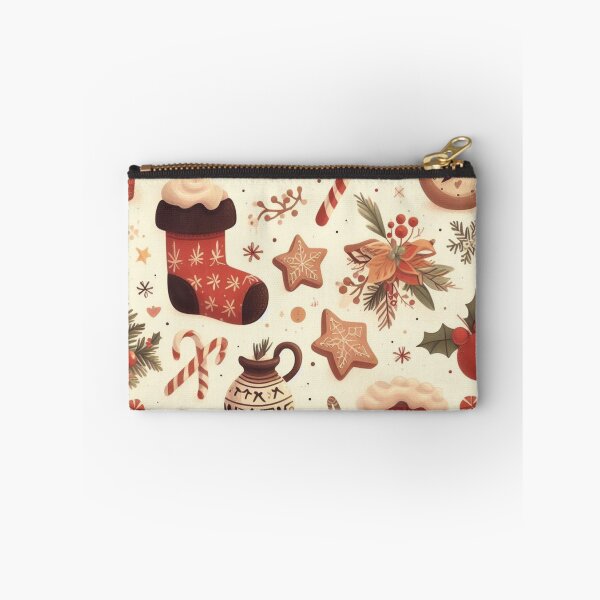 Item preview, cosy christmas vintage brown pattern designed and sold by Booksshack.