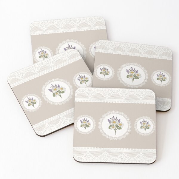 Item preview, Vintage White Lace and Floral designed and sold by Neranchara.