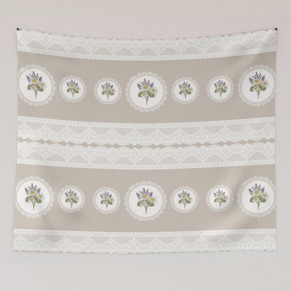 Item preview, Vintage White Lace and Floral designed and sold by Neranchara.