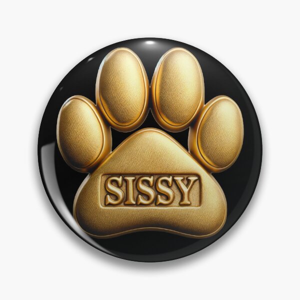 Item preview, Sissy pet dog or cat name in a golden paw, great gift for dog or cat owners designed and sold by OCS1337.