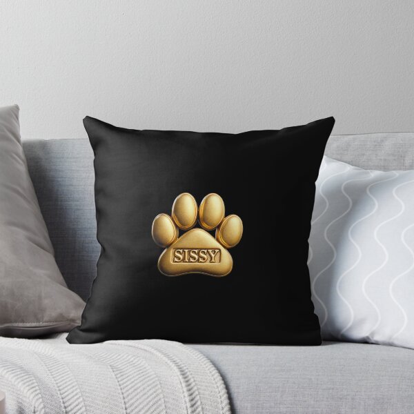 Item preview, Sissy pet dog or cat name in a golden paw, great gift for dog or cat owners designed and sold by OCS1337.