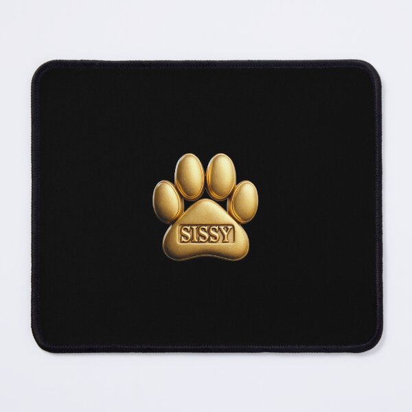 Item preview, Sissy pet dog or cat name in a golden paw, great gift for dog or cat owners designed and sold by OCS1337.