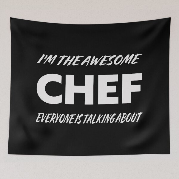 Item preview, I'm The Awesome CHEF Everyone Is Talking About  WHITE designed and sold by teecraftstudios.
