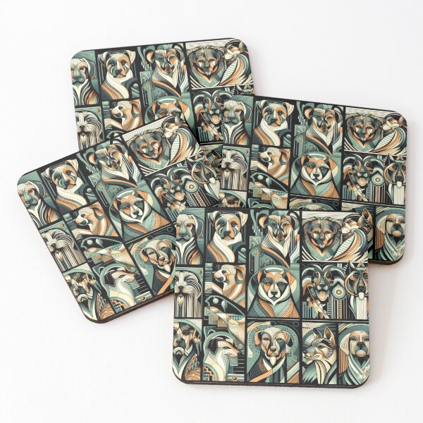 Item preview, Art Deco Dog Portraits  designed and sold by scollins5.