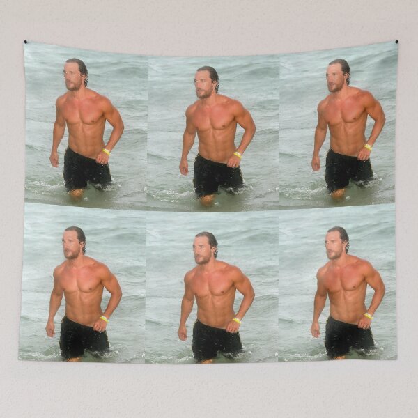 Item preview, matthew mcconaughey shirtless designed and sold by warshipologiste.