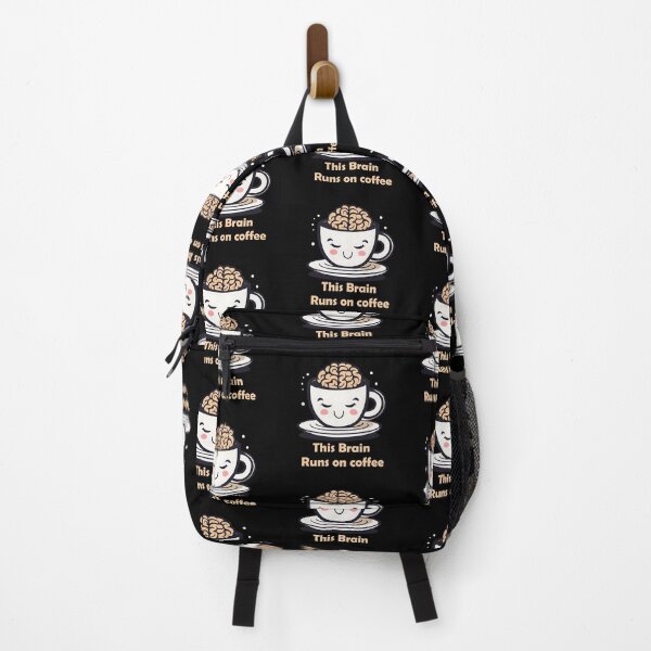 Item preview, This Brain Runs on Coffee designed and sold by CaffeineDose.