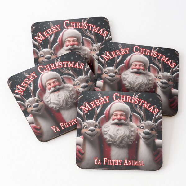 Item preview, Merry Christmas Ya Filthy Animal designed and sold by A-T-H.