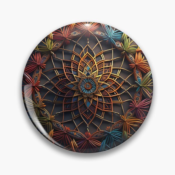 Item preview, Colorful Mandala Dreamcatcher | AI Art designed and sold by marjessas-world.