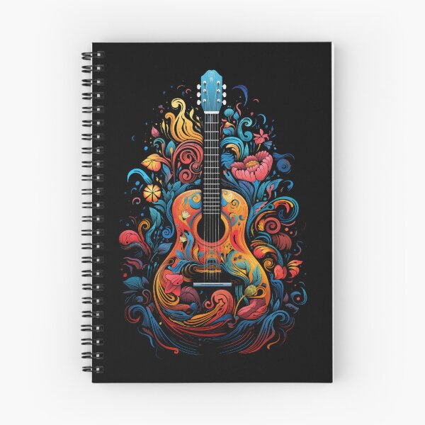 Item preview, Artful acoustic guitar for guitarists music lovers designed and sold by Billianidesigns.