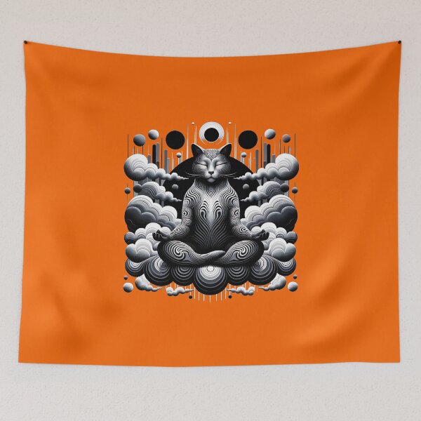 Item preview, Contemplative Cat designed and sold by Yogimeister.