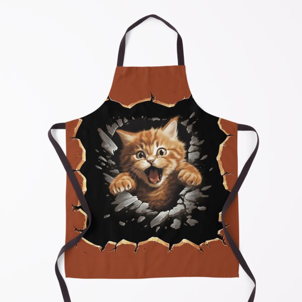 Item preview, Kitten Jumping Out Of A Wall designed and sold by jenmountainen.