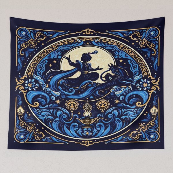 Item preview, Aladdin and Jasmine the genie of the lamp drawings and animation designed and sold by Marcossite.