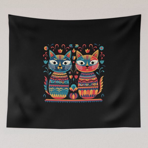 Item preview, Mexican Alebrijes,Huichol Art,Papel Picado - cat designed and sold by marrychou.