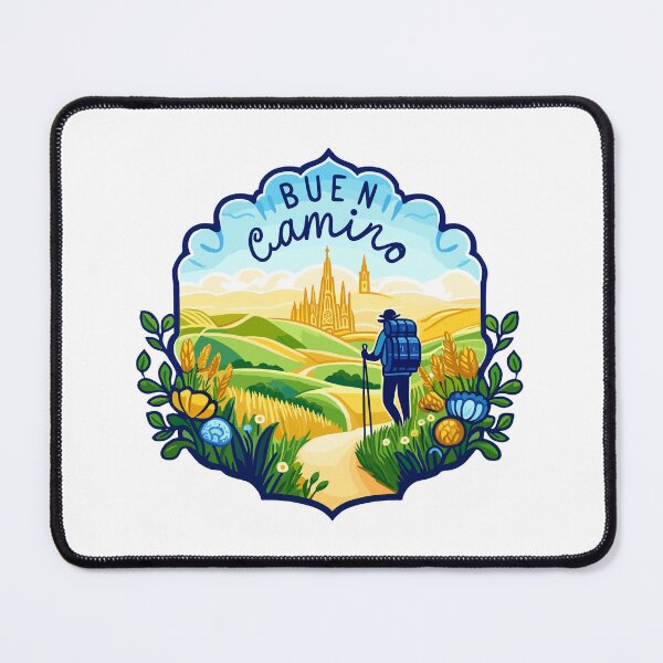 Item preview, El Camino ¡BUEN CAMINO! Camino de Santiago - Shirt, Hat, Button, Pin, Sticker, etc designed and sold by cloudhiker.