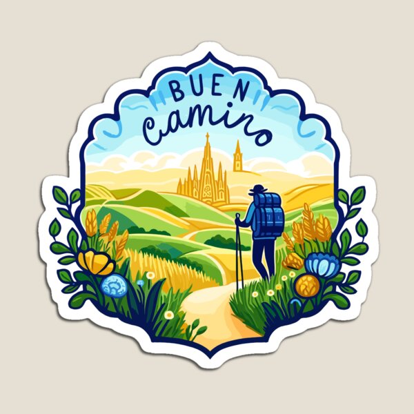Artikel-Vorschau von El Camino ¡BUEN CAMINO! Camino de Santiago – Hemd, Mütze, Knopf, Anstecknadel, Aufkleber usw, designt und verkauft von cloudhiker.