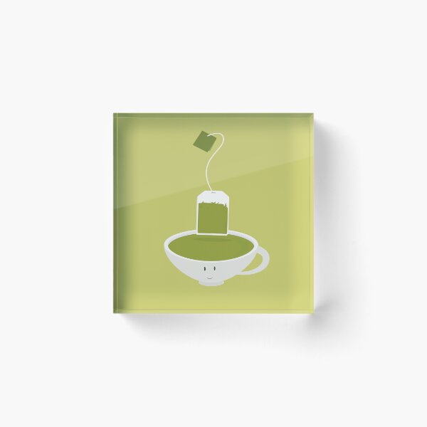 Item preview, Green teacup and tea bag designed and sold by Melissa Patton.