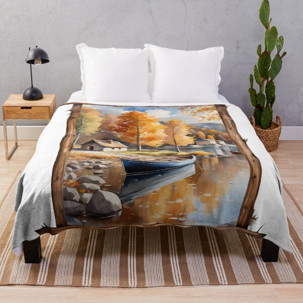 Item preview, Navigating Autumn Tones: Digital Art that Merges Rivers and Forests into Unique Compositions designed and sold by Artedig.