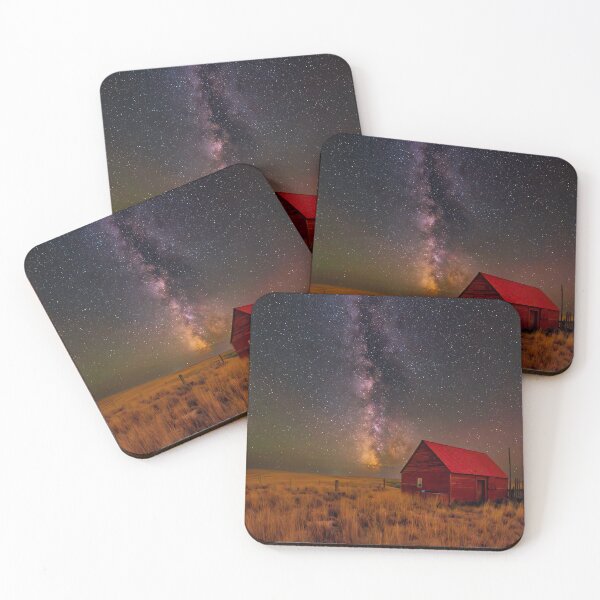 Item preview, Milky Way Galaxy over a Red Barn designed and sold by KristaNature.