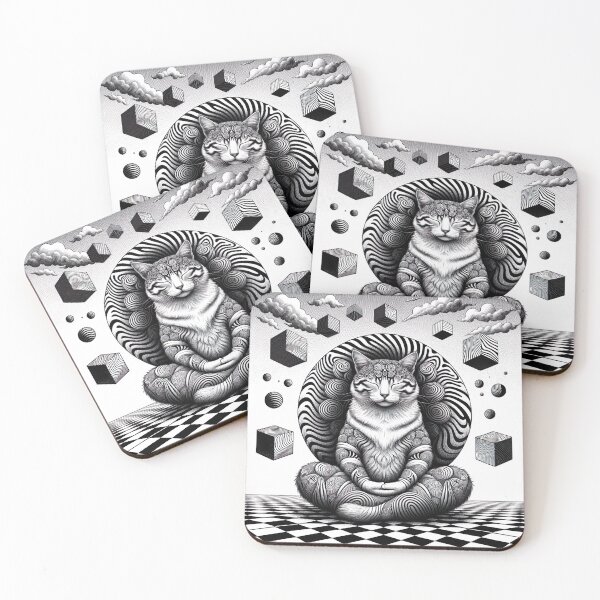 Item preview, Contemplative Cat designed and sold by Yogimeister.