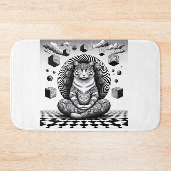 Item preview, Contemplative Cat designed and sold by Yogimeister.