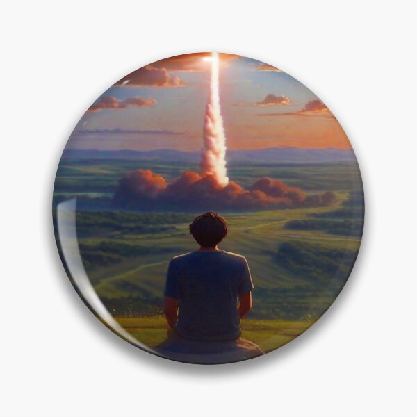 Item preview, Boy looks at the space rocket launch designed and sold by M-Y-A-R-T-.