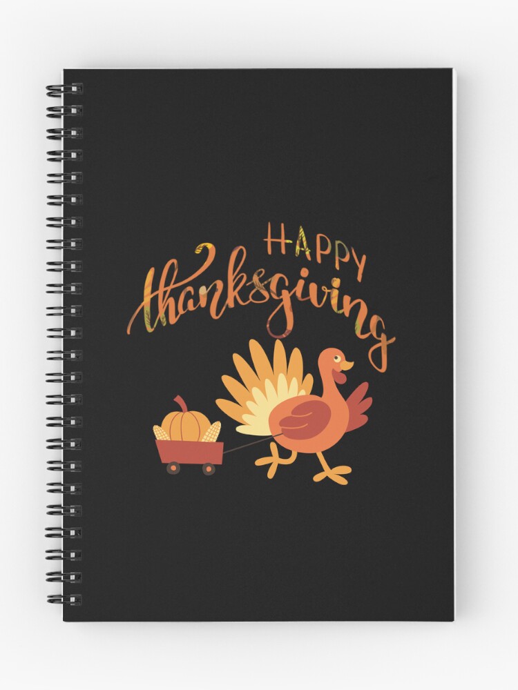 Thumbnail 1 of 3, Journal, Happy Thanksgiving designed and sold by Designfs.