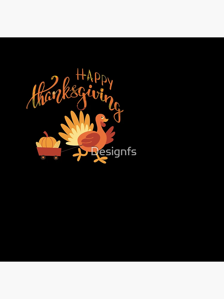 Thumbnail 4 of 4, Clock, Happy Thanksgiving designed and sold by Designfs.