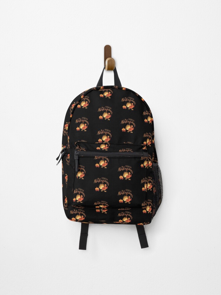 Thumbnail 1 of 3, Backpack, Happy Thanksgiving designed and sold by Designfs.
