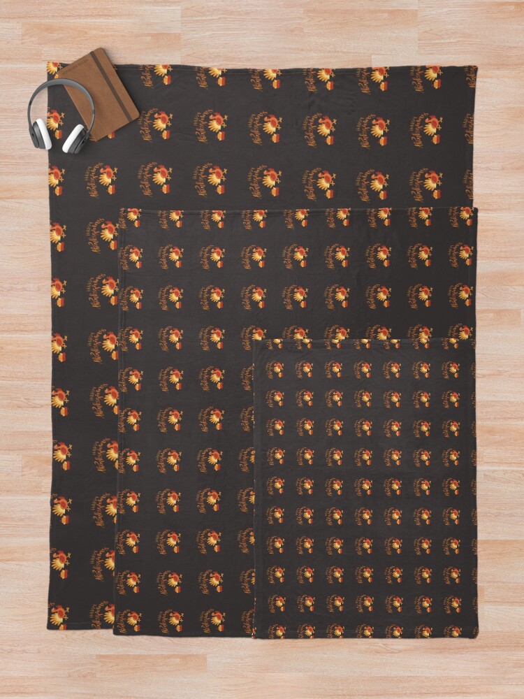 Thumbnail 5 of 6, Throw Blanket, Happy Thanksgiving designed and sold by Designfs.