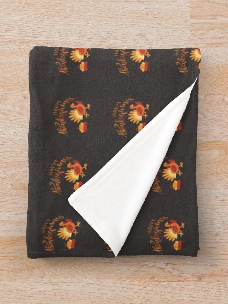 Thumbnail 3 of 6, Throw Blanket, Happy Thanksgiving designed and sold by Designfs.