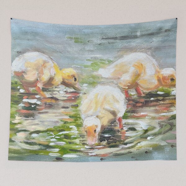 Item preview, DUCKLINGS painting designed and sold by SKAYLL-ART.