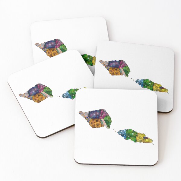 Item preview, Spirograph Patterned Samoa Administrative Divisions Map designed and sold by RachelEDesigns.