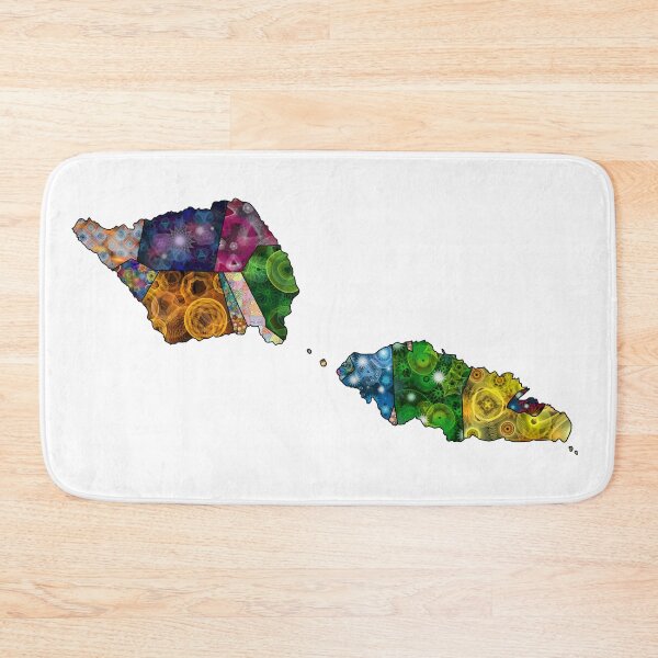 Item preview, Spirograph Patterned Samoa Administrative Divisions Map designed and sold by RachelEDesigns.