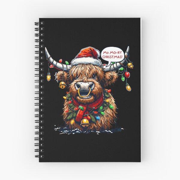 Item preview, Christmas Highland Cow Design: Festive and Artistic Holiday Creation designed and sold by Jurady.