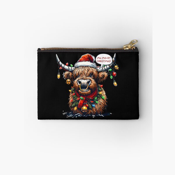 Item preview, Christmas Highland Cow Design: Festive and Artistic Holiday Creation designed and sold by Jurady.
