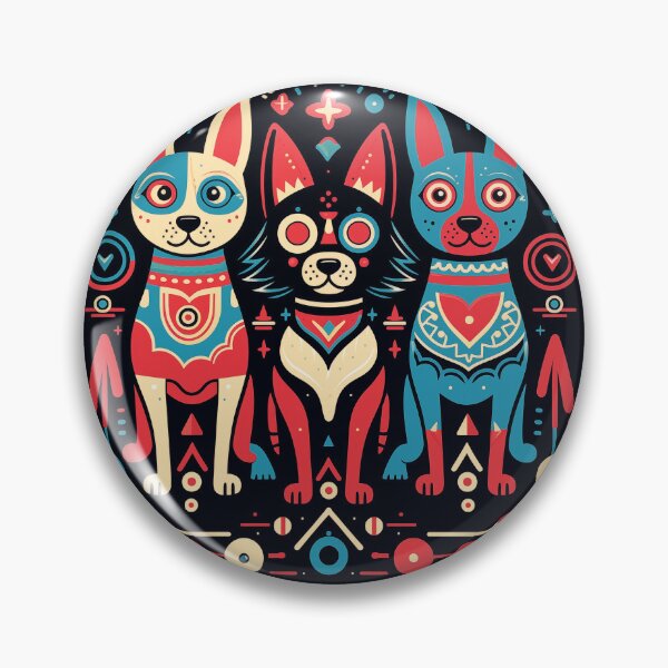 Item preview, Mexican Alebrijes,Huichol Art,Papel Picado-dog designed and sold by marrychou.