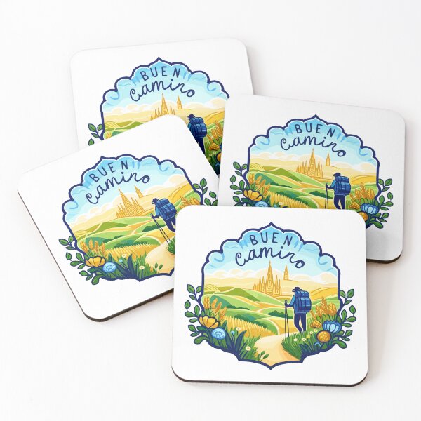 Item preview, El Camino ¡BUEN CAMINO! Camino de Santiago - Shirt, Hat, Button, Pin, Sticker, etc designed and sold by cloudhiker.