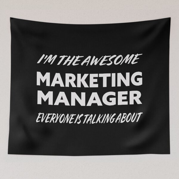 Item preview, I'm The Awesome MARKETING MANAGER Everyone Is Talking About White designed and sold by teecraftstudios.