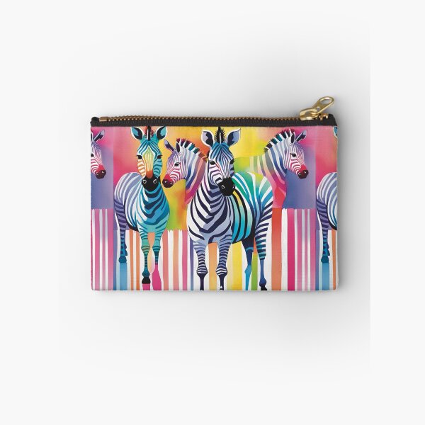 Item preview, Colourfully striped zebras. designed and sold by Liz Loasby.