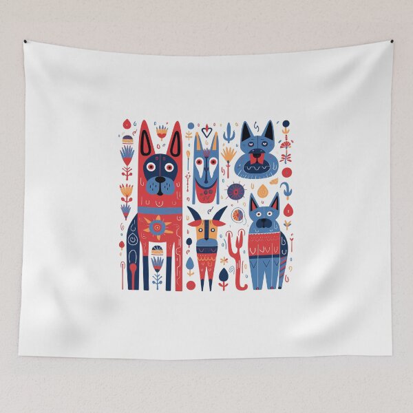 Item preview, Mexican Alebrijes,Huichol Art,Papel Picado-dog designed and sold by marrychou.