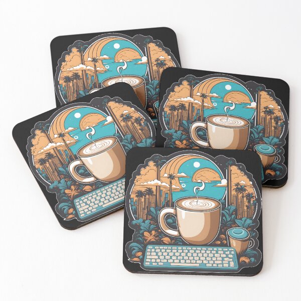 Item preview, Coffee And Keyboard Magical world designed and sold by CaffeineDose.