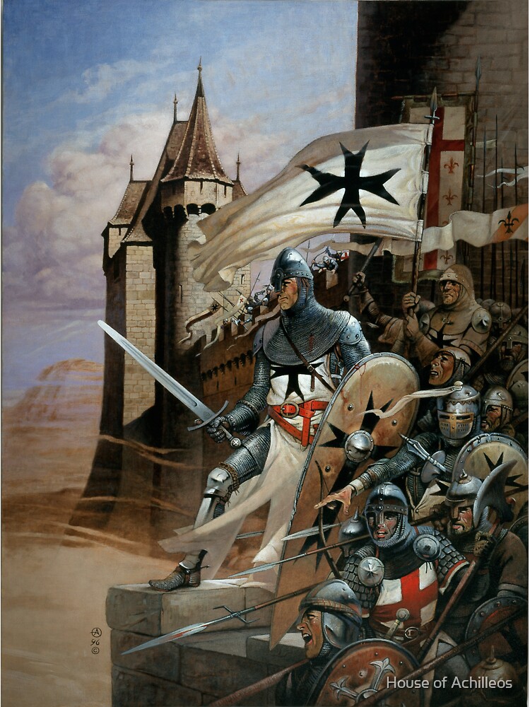 Thumbnail 3 of 3, Sticker, Knights Templar by Chris Achilleos designed and sold by HseAchilleos.