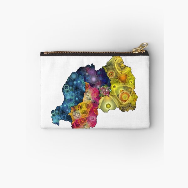 Item preview, Spirograph Patterned Rwanda Provinces Map designed and sold by RachelEDesigns.