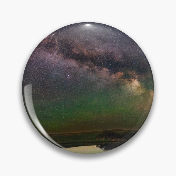 Item preview, Milky Way Galaxy Panorama over the water designed and sold by KristaNature.